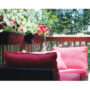 Adjustable Railing Planter 24″ – Black